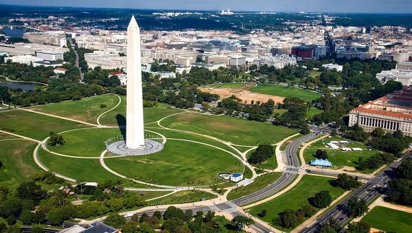 Вид на монумент Вашингтону в США - Sputnik Lietuva