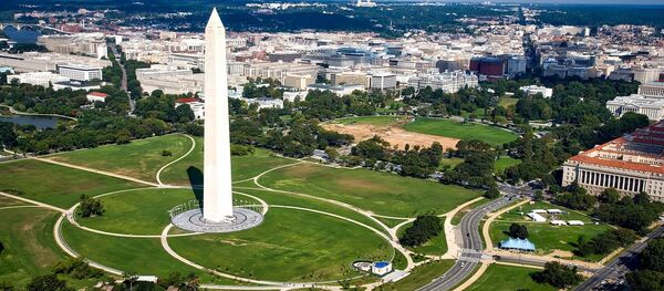 Вид на монумент Вашингтону в США Вид на монумент Вашингтону в США - Sputnik Lietuva