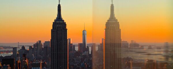 Вид на Эмпайр-стейт-билдинг в Нью-Йорке, архивное фото Вид на Эмпайр-стейт-билдинг в Нью-Йорке, архивное фото - Sputnik Lietuva