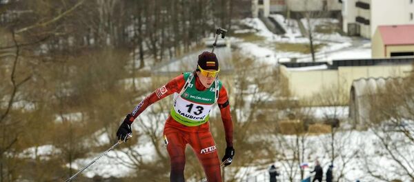 Литовская биатлонистка Наталья Кочергина - Sputnik Литва