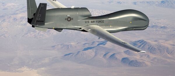  Стратегический беспилотник RQ-4B Военно-воздушных сил США, архивное фото - Sputnik Литва