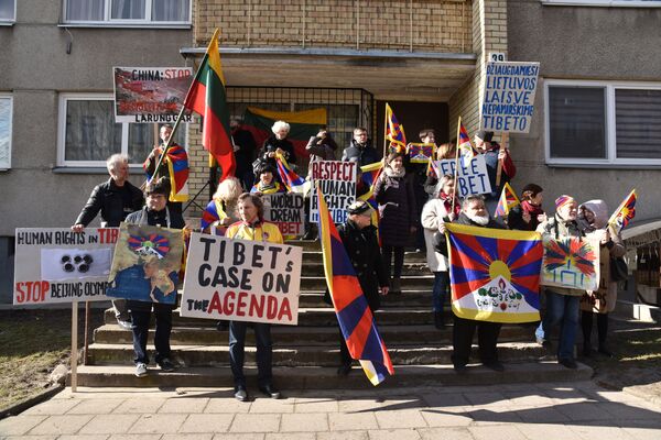 Tibeto paramos akcija - Sputnik Lietuva