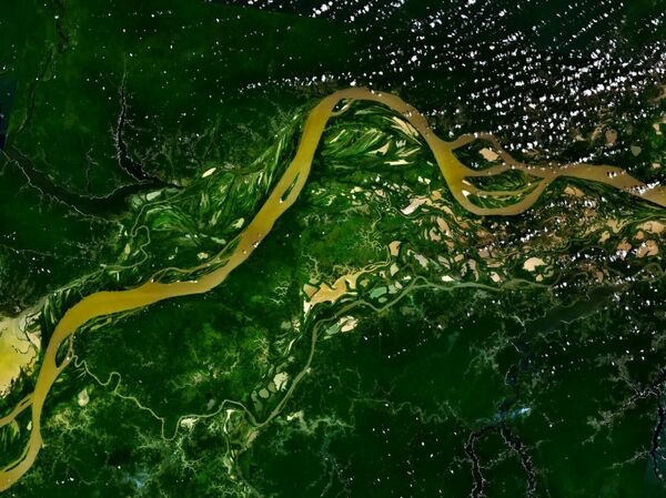 Река Амазонка, снятая из космоса - Sputnik Литва