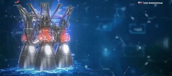 Роскосмос показал видео о самом мощном в мире ракетном двигателе - Sputnik Литва