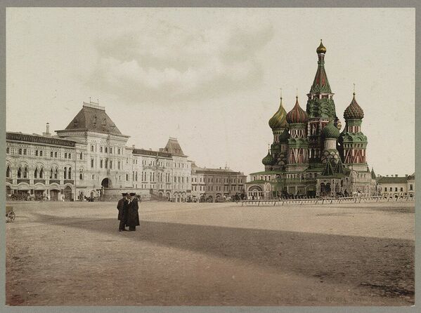 Красная площадь в Москве, одна из первых цветных фотографий России - Sputnik Lietuva