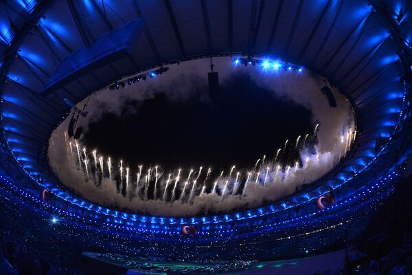 Церемония открытия XXXI летних Олимпийских игр в Рио-де-Жанейро - Sputnik Литва