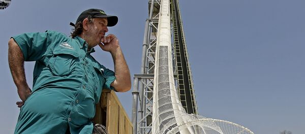 Самая высокая в мире водная горка Verruckt в аквопарке Канзаса Самая высокая в мире водная горка Verruckt в аквопарке Канзаса - Sputnik Литва