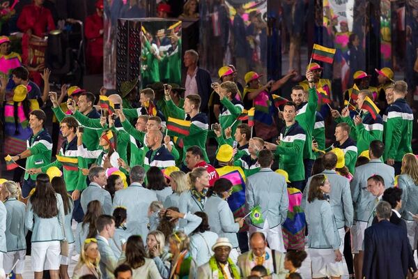 Олимпийская сборная Литвы во время открытия игр в Рио - Sputnik Lietuva