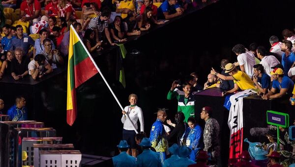 Олимпийская сборная Литвы во время открытия игр в Рио - Sputnik Литва