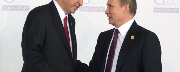 Президент РФ В.Путин принимает участие в саммите G20 в Турции - Sputnik Литва