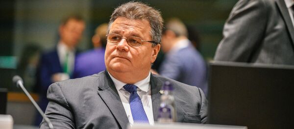 Министр иностранных дел Литвы Динас Линкявичюс, архивное фото - Sputnik Литва