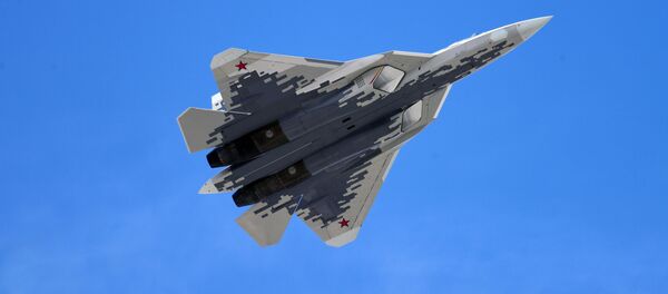 Многофункциональный истребитель пятого поколения Су-57 (Т-50 пак фа), архивное фото - Sputnik Литва