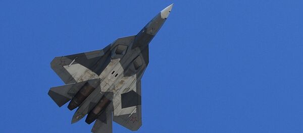 Истребитель пятого поколения Су-57, архивное фото Истребитель пятого поколения Су-57, архивное фото - Sputnik Lietuva