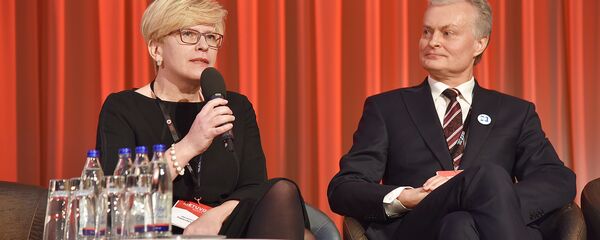 Кандидаты на пост Президента Литвы Ингрида Шимоните и Гитанас Науседа, архивное фото - Sputnik Литва