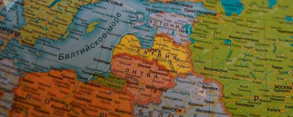 Прибалтика на карте, архивное фото - Sputnik Литва
