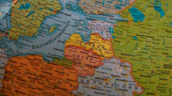 Baltijos šalys žemėlapyje, archyvinė nuotrauka - Sputnik Lietuva