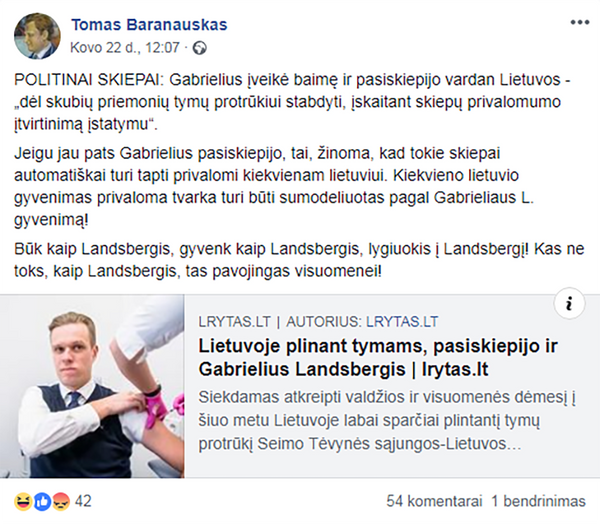 Skiepai nuo durnumo: vakcinavimo klausimas Lietuvos Seime Skiepai nuo durnumo: vakcinavimo klausimas Lietuvos Seime - Sputnik Lietuva