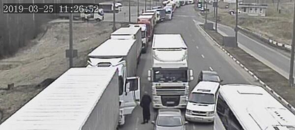 Очередь на белорусско-литовской границе, Каменный Лог Очередь на белорусско-литовской границе, Каменный Лог - Sputnik Литва