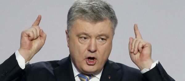 Президент Украины Петр Порошенко во время встречи с избирателями в Киеве, 29 января 2019 года - Sputnik Литва