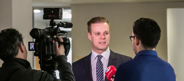 Лидер партии Союз Отечества - Христианские демократы Литвы (СО-ХДЛ) Габриэлюс Ландсбергис - Sputnik Литва