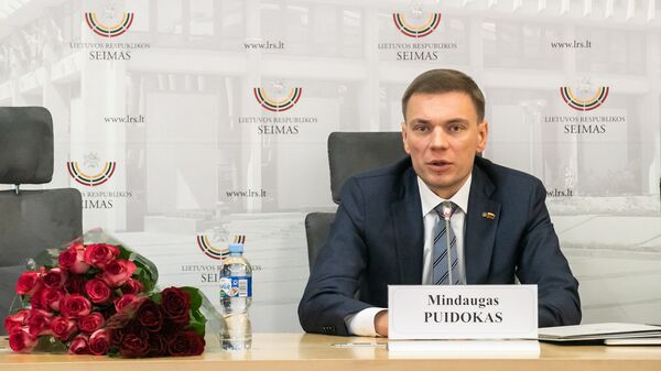 Депутат Сейма Литвы Миндаугас Пуйдокас, архивное фото - Sputnik Литва