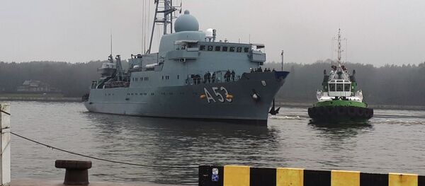 Немецкие военные корабли прибыли в Клайпедский порт по случаю 15-летия вступления Литвы в НАТО Немецкие военные корабли прибыли в Клайпедский порт по случаю 15-летия вступления Литвы в НАТО - Sputnik Литва