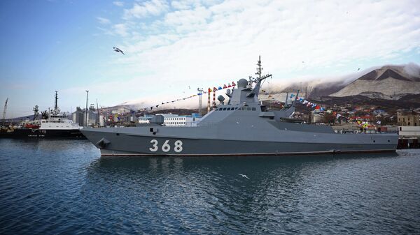 Rusijos Federacijos Juodosios jūros laivyno laivas Vasilij Bykov  - Sputnik Lietuva