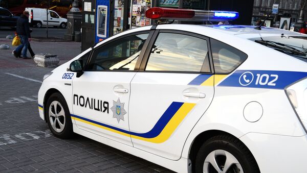 Автомобиль сотрудников Украинской полиции в Киеве, архивное фото - Sputnik Lietuva