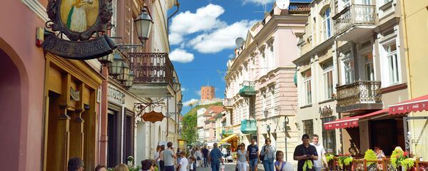 Вильнюс, Старый город, улица Пилес, архивное фото - Sputnik Литва