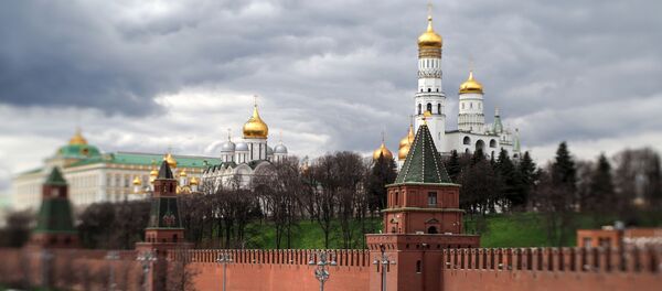 Вид на Архангельский собор и колокольню Ивана Великого Московского Кремля, архивное фото - Sputnik Литва