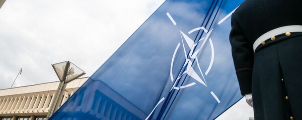 Флаг НАТО у здания Сейма Литвы, архивное фото - Sputnik Литва