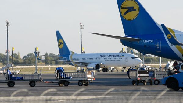 Самолеты в аэропорту Борисполь, Украина, архивное фото - Sputnik Литва