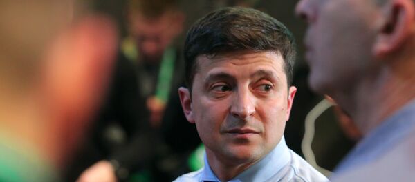 Кандидат в президенты Украины, актер Владимир Зеленский в Киеве - Sputnik Литва