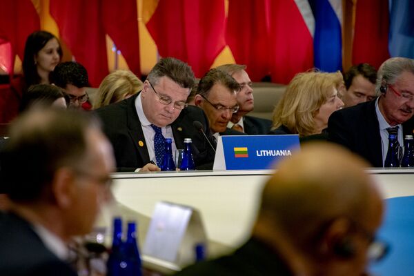 Kurstytojai iš Lietuvos: URM vadovas prašo NATO sustiprinti buvimą Juodojoje jūroje Kurstytojai iš Lietuvos: URM vadovas prašo NATO sustiprinti buvimą Juodojoje jūroje - Sputnik Lietuva