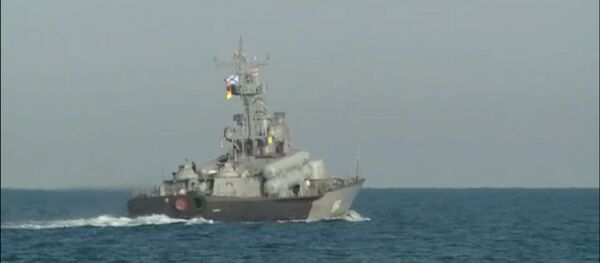 Ракетные стрельбы российских кораблей в ходе учений в Черном море - Sputnik Литва