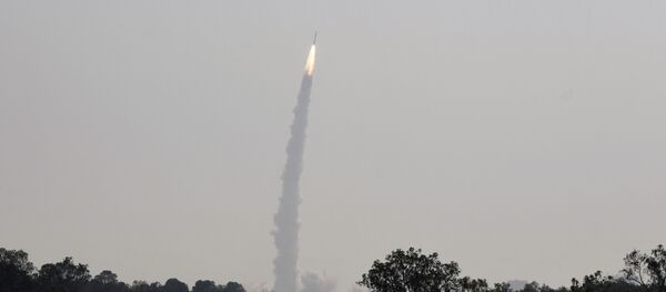 Индийская ракета-носитель PSLV, запущенная 1 апреля 2019 года - Sputnik Литва