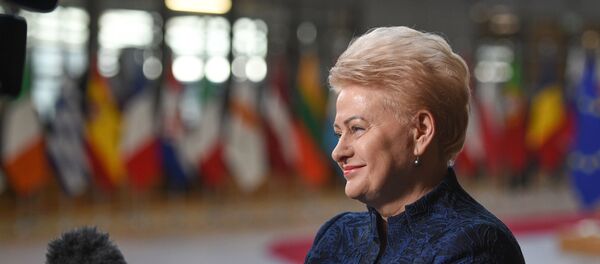 Президент Литвы Даля Грибаускайте на саммите в Брюсселе, архивное фото - Sputnik Литва