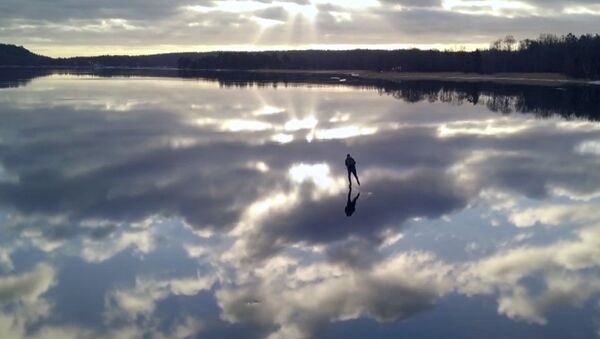 Švedijjos fotografas nufilmavo, kaip skamba užšalęs ežeras  - Sputnik Lietuva