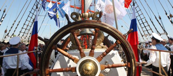 Проводы барка Седов в кругосветное плавание Проводы барка Седов в кругосветное плавание - Sputnik Lietuva