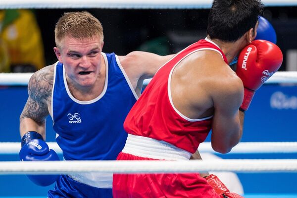 Литовский боксер Эвальдас Петраускас на Олимпийских играх в Рио - Sputnik Lietuva