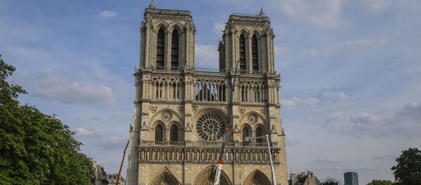 Notre Dame po gaisro Notre Dame po gaisro - Sputnik Lietuva