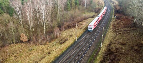 Поезд литовской железной дороги, архивное фото - Sputnik Литва