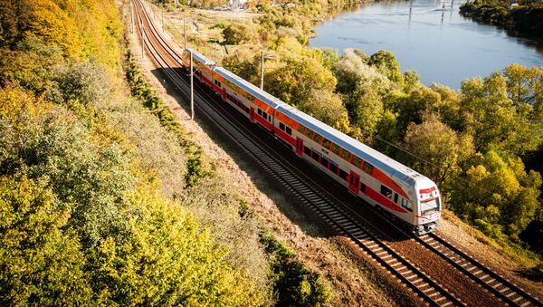 Поезд литовской железной дороги, архивное фото - Sputnik Литва