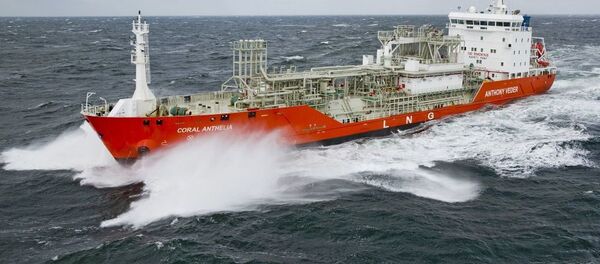 Танкер - газовоз Coral Anthelia, архивное фото - Sputnik Литва