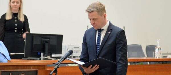 Дает присягу Ремигиюс Шимашюс Дает присягу Ремигиюс Шимашюс - Sputnik Lietuva