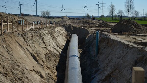Строительство газопровода Северный поток-2 в Германии, архивное фото - Sputnik Литва