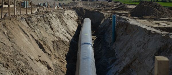 Строительство газопровода Северный поток-2 в Германии, архивное фото - Sputnik Литва