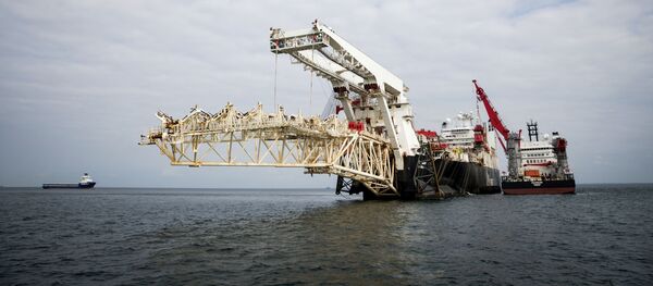 Укладка газопровода «Северный поток ‑ 2» в Финляндии, архивное фото - Sputnik Литва