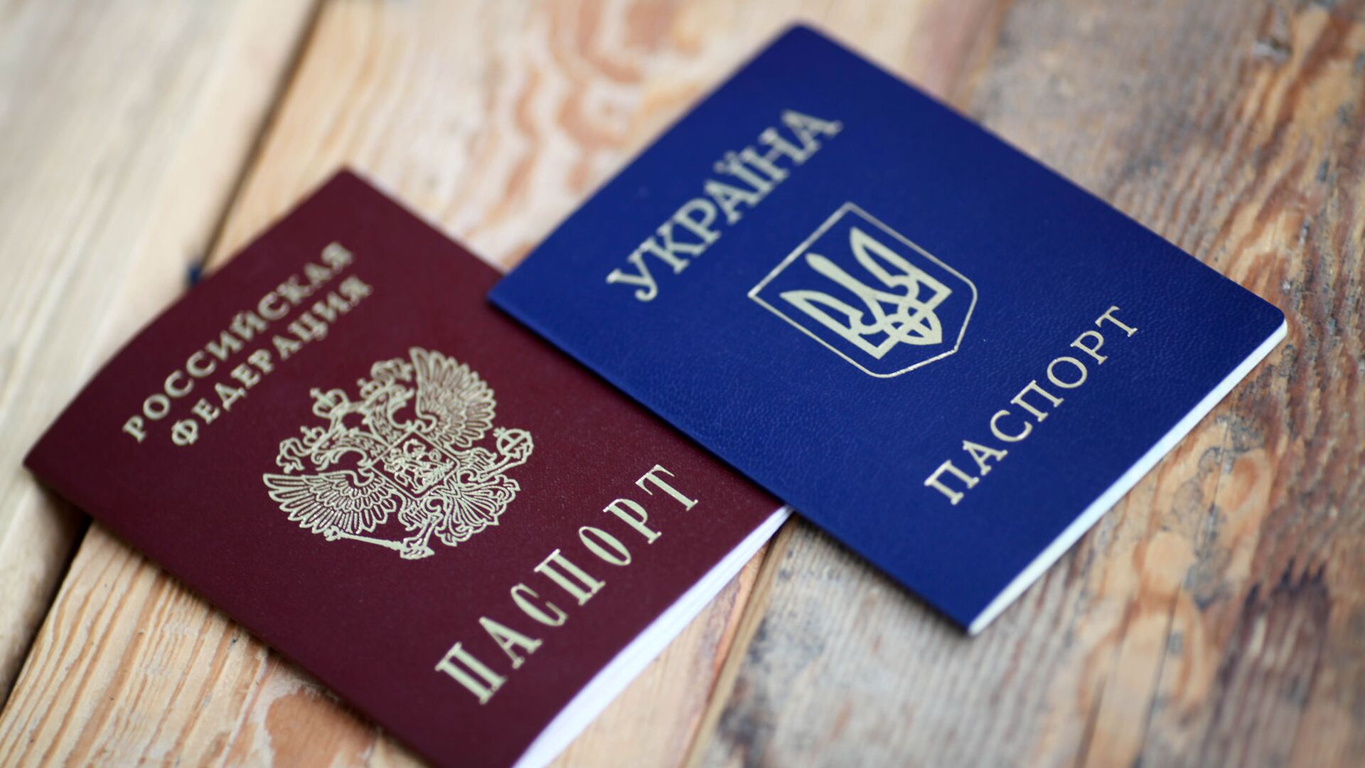 Паспорта Украины и России, архивное фото - Sputnik Литва, 1920, 03.08.2022