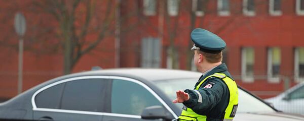 Дорожная полиция, архивное фото Дорожная полиция, архивное фото - Sputnik Литва